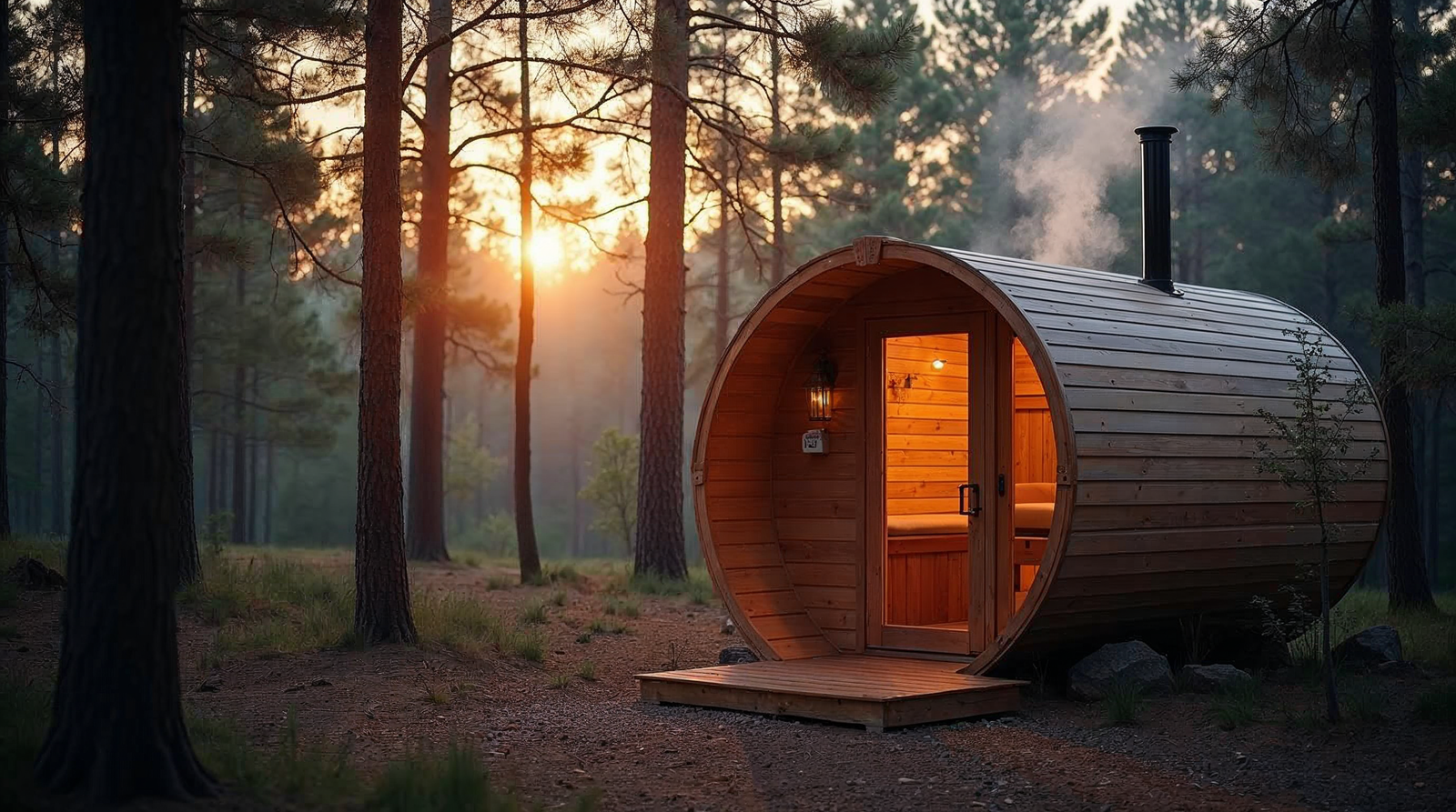 Sauna beczkowa premium Pustelnik