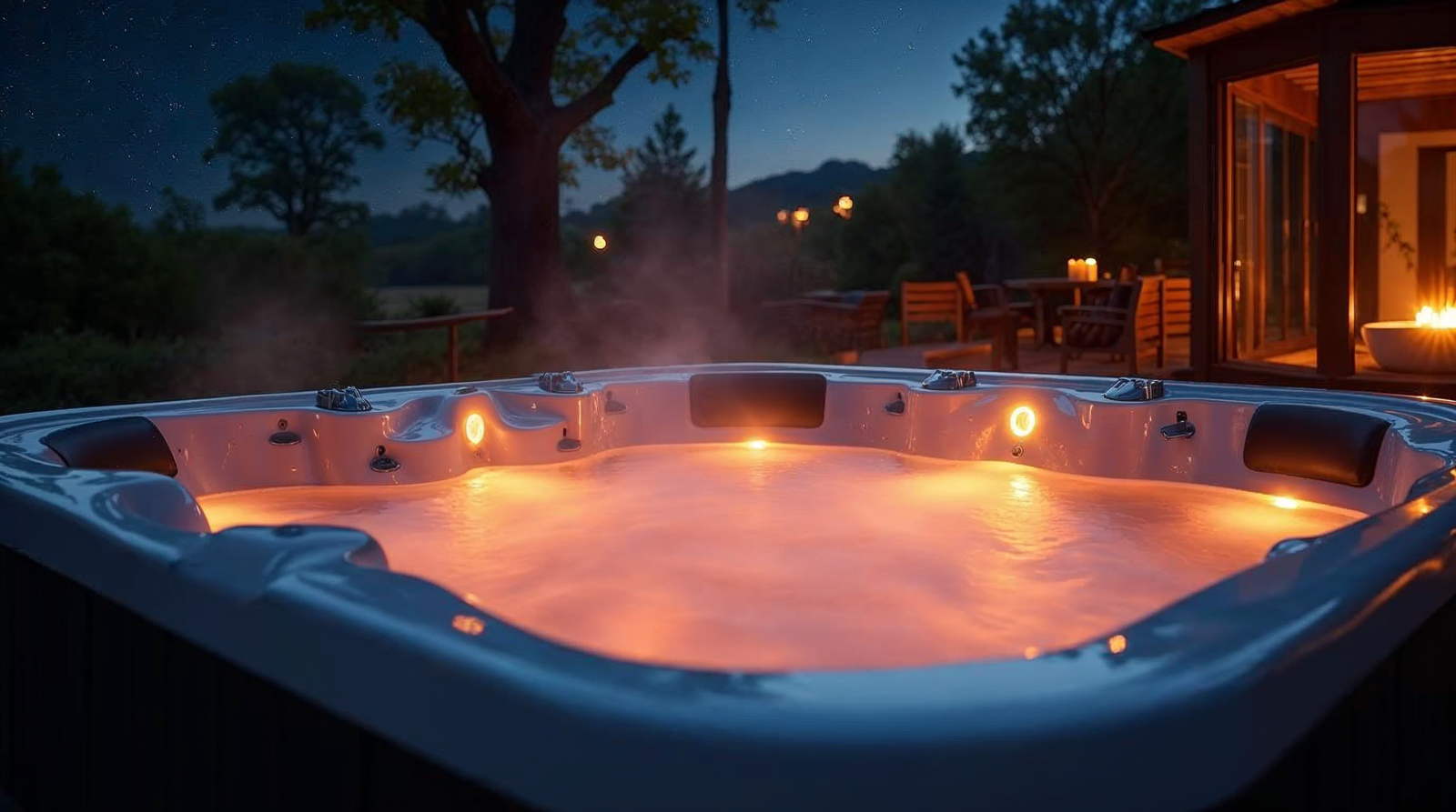 Balia z wÅÃ³kna szklanego z LED nocÄ